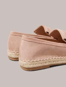 Styleloop 女士波西米亚风流苏设计休闲平底鞋 - 杏色 - 查看 5