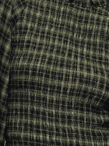 Nöista 这款两件套格子套装包含一件长袖衬衫和一条配套半身裙，裙腰处饰有荷叶边，打造优雅正式的造型，非常适合女性春假穿着，轻松实现从办公室到晚宴的转换，以及在派对、生日聚会和优雅庆典等场合展现精致造型。 - 綠色 - 查看 6