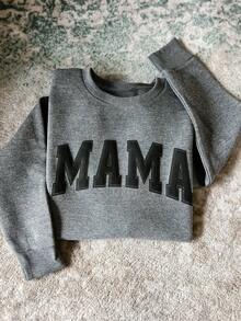 Women's Casual Sweatshirt, Vacation Vibe Outerwear - Grey - View 4