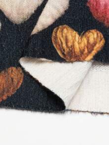 EMERY ROSE Blusa de talla grande con estampado de corazones de colores - Multicolor - Ver 3
