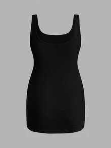 Modmama Spring Women, Casual Woman, Fall ,Autumn ,Maternity Solid Color Scoop Neck Sleeveless Wide Strap Ruched Casual Tank Top Nursing Tank Top - Black and White - View 6