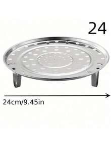 通用不锈钢蒸锅，带可拆卸支脚，烹饪蒸锅和锅具配件，速溶锅多功能蒸架，耐磨防刮圆形冷却架，厨房厚炊具工具海鲜煮蒸架