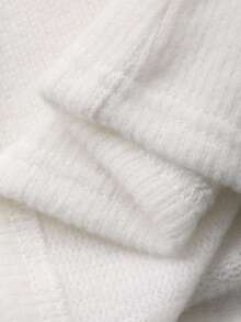 DAZY Women's Lace Patchwork Elegant Long Sleeve T-Shirt - White - View 6