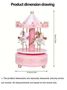 SHEIN Basic living Msic Box - Sky City & Rotating Carousel & Classical Eight Tune Home Decor & Creative Gift For Couples' Birthday Birthday Gifts Graduation