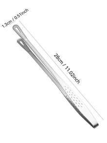 1个不锈钢烧烤钳 - 多功能烹饪用具，适用于厨房和露营 - 銀色 - 查看 10