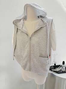 SHEIN Clasi New Women's Lightweight Layered Sweatshirt, Spring/Summer Design,Graduation,Teacher,Back To School Pullover Fall - Grey - View 6