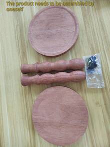 VingeGa 24D X 24W X 60H Cm Modern Round Wooden Side Table, End Table, Coffee Table, Nightstand, Multifunctional Base For Living Room, Sofa, Bedroom, Decoration, Furniture - Multicolor - View 6