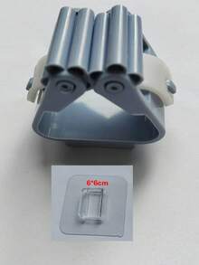 3个免打孔壁挂式强力拖把挂钩，多功能强力收纳夹，适用于浴室工具，最大承重3000克/6.6磅，拖把夹，拖把架，便捷的浴室配件，清洁配件，适合放置拖把、扫帚和清洁工具 - 彩色 - 查看 15