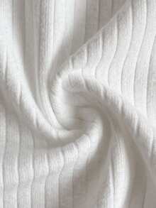 PrepCrw 2pcs Young Girls Elegant Urban Casual Collegiate Versatile White Lace Collar Black Trim Knit Loose Long Sleeve Top And Black Mini Skirt Set, Suitable For Back To School, Casual Outings, Trips, Gatherings, Holidays, Autumn/Winter - Black and White - View 7