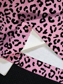 Nick 90s | SHEIN 大码豹纹和卡通图案圆领短袖T恤 - 白色 - 查看 6