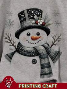 INAWLY Sweat-shirt à col ras-du-cou avec épaules tombantes et imprimé graphique, best-seller pour femmes - Multicolore - Voir 5