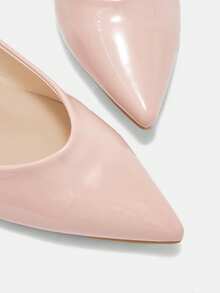 CUCCOO CURVES 女士时尚百搭优雅优质宽楦高跟鞋 - 粉色 - 查看 8