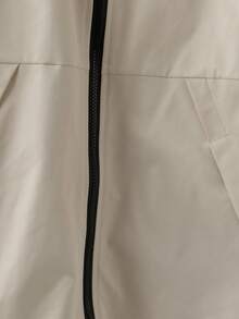 Chiquease Damen lässige, locker sitzende Kapuzen-Windjacke, geeignet für den Outdoor-Bereich, Skifahren, Sportaktivitäten im Herbst/Winter - Aprikosenfarben - Übersicht 5