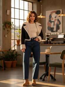 Women Winter Coats - Black - View 3