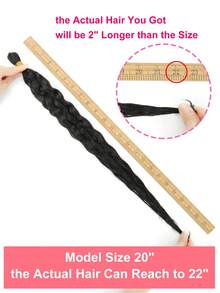 Boho Braids 2 chiếc tóc tết số lượng lớn không có sợi ngang nước xoăn móc tóc con người màu đen tự nhiên tóc nối tóc sóng nước nhỏ không thắt nút tóc nối tóc cho phụ nữ - SNatural - Xem 5
