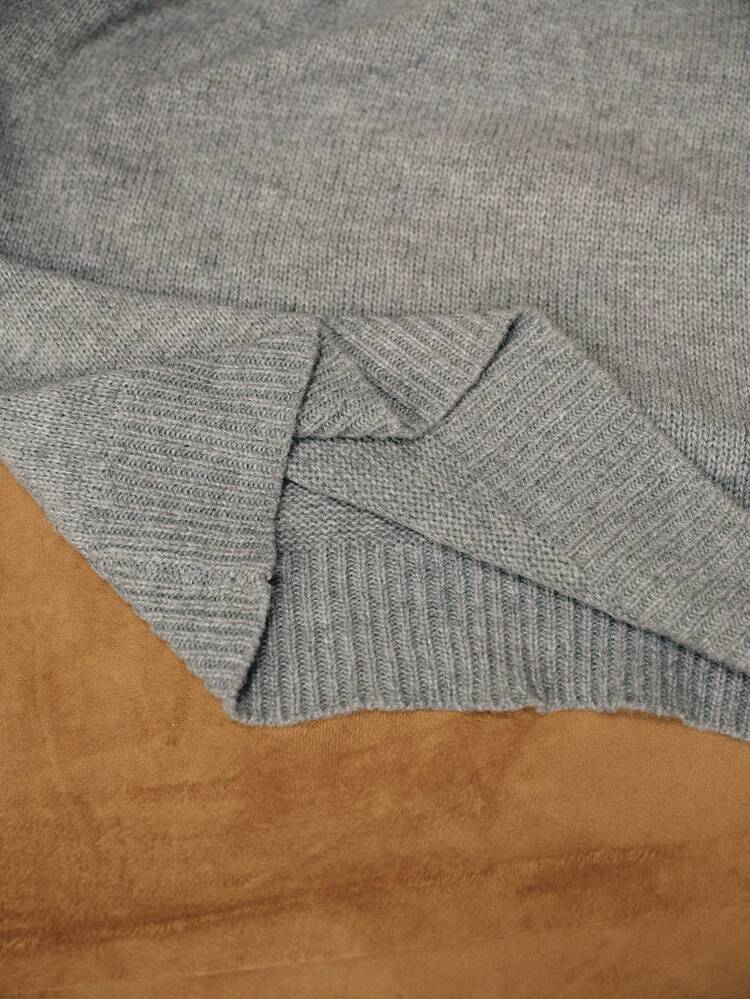 Elegant Solid Color Casual Heavyweight Handmade 3D Pearl Chain Crew Neck Women Knit Pullover, Suitable For Autumn, Winter, Going Out, Formal, Party, Fashionable, New Year, Christmas, Work, Graduation, Wedding