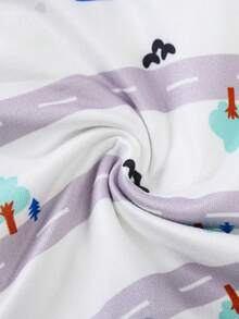 4pcs/Pack Boys' Cartoon Car Print Contrast Tape Waist Comfortable Boxer Briefs