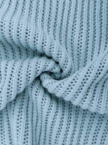 Elenzga 女士秋冬休闲复古镂空花卉针织衫套装，百搭单品，适合度假、独立日、劳动节、哥伦布日、感恩节、情人节、街头风、优雅工作/上学穿着 - 淺藍色 - 查看 8