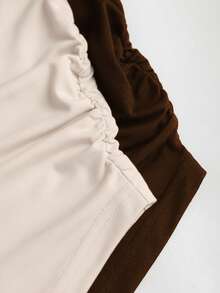 SHEIN Sweetro Y2K Sexy Asymmetric Metal Buckle T-Shirt, Versatile For Commuting & All-Season Wear - Multicolor - View 6