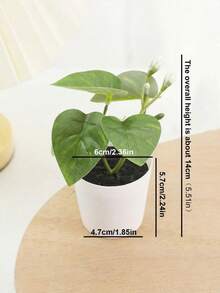 1株人造植绒多肉植物，菱形图案/白色小盆栽，仿真花桌面摆件，迷你盆栽景观绿植，情人节、生日、毕业季、家居装饰、返校季、房间装饰、学习用品 - 彩色 - 查看 6