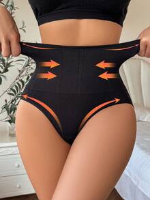 女士縫合無痕高腰塑身內褲,三角形狀