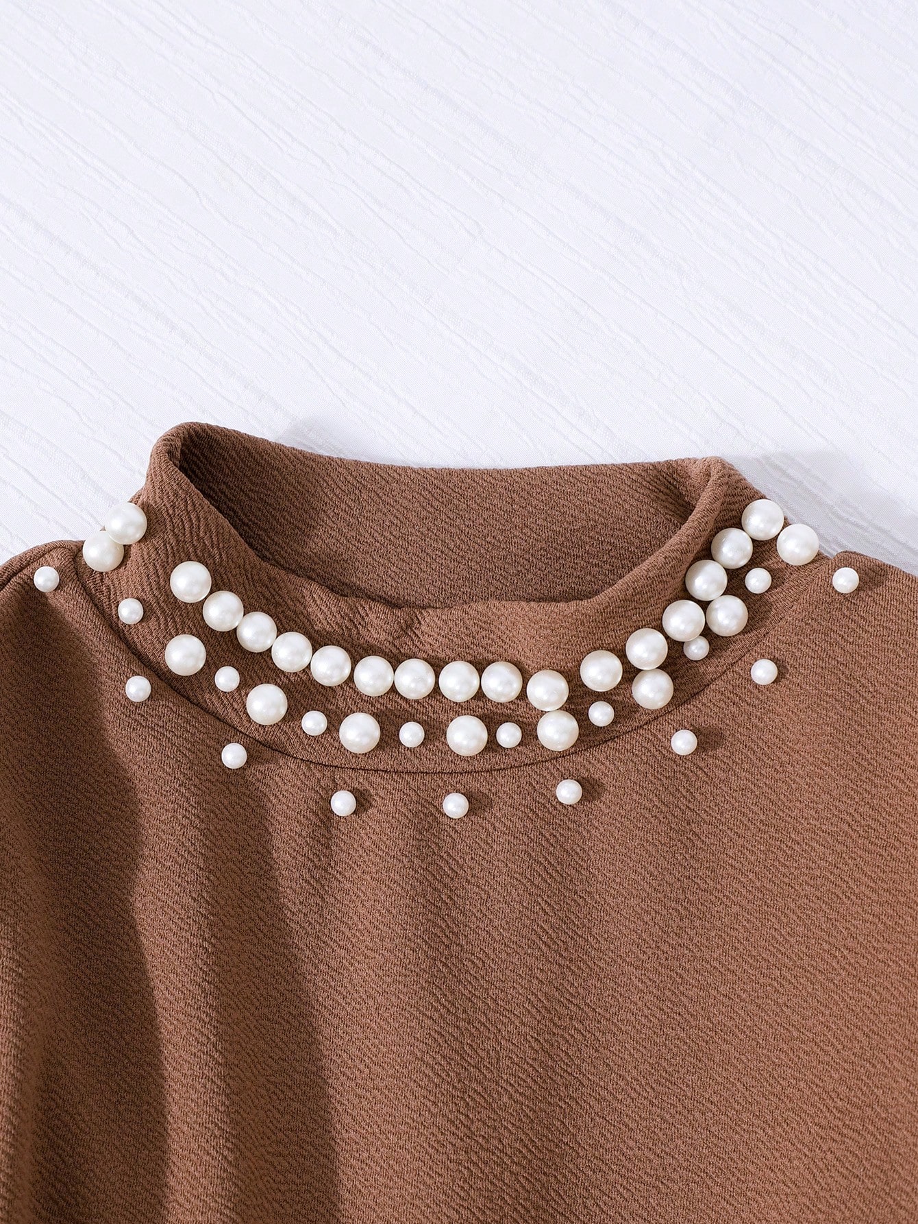 Sparklyn فستان أنيق طويل الأكمام بألوان متباينة مع...