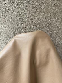 SHEIN Unity Jaket Wanita Lengan Panjang Polos Minimalis Bahan PU untuk Sehari-hari - Khaki - View 6
