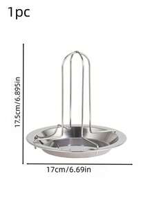 1/2/3件套不锈钢加厚烤鸡架，碳钢不粘火鸡托盘，适用于复活节、婚礼、派对 - 彩色 - 查看 2