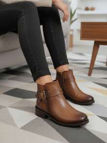 Women Ankle Boots & Booties - Camel - View 2
