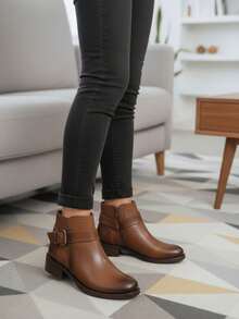 Women Ankle Boots & Booties - Camel - View 3