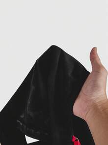 Teletubbies X ROMWE 可爱卡通图案修身吊带背心，夏季 - 黑色 - 查看 5