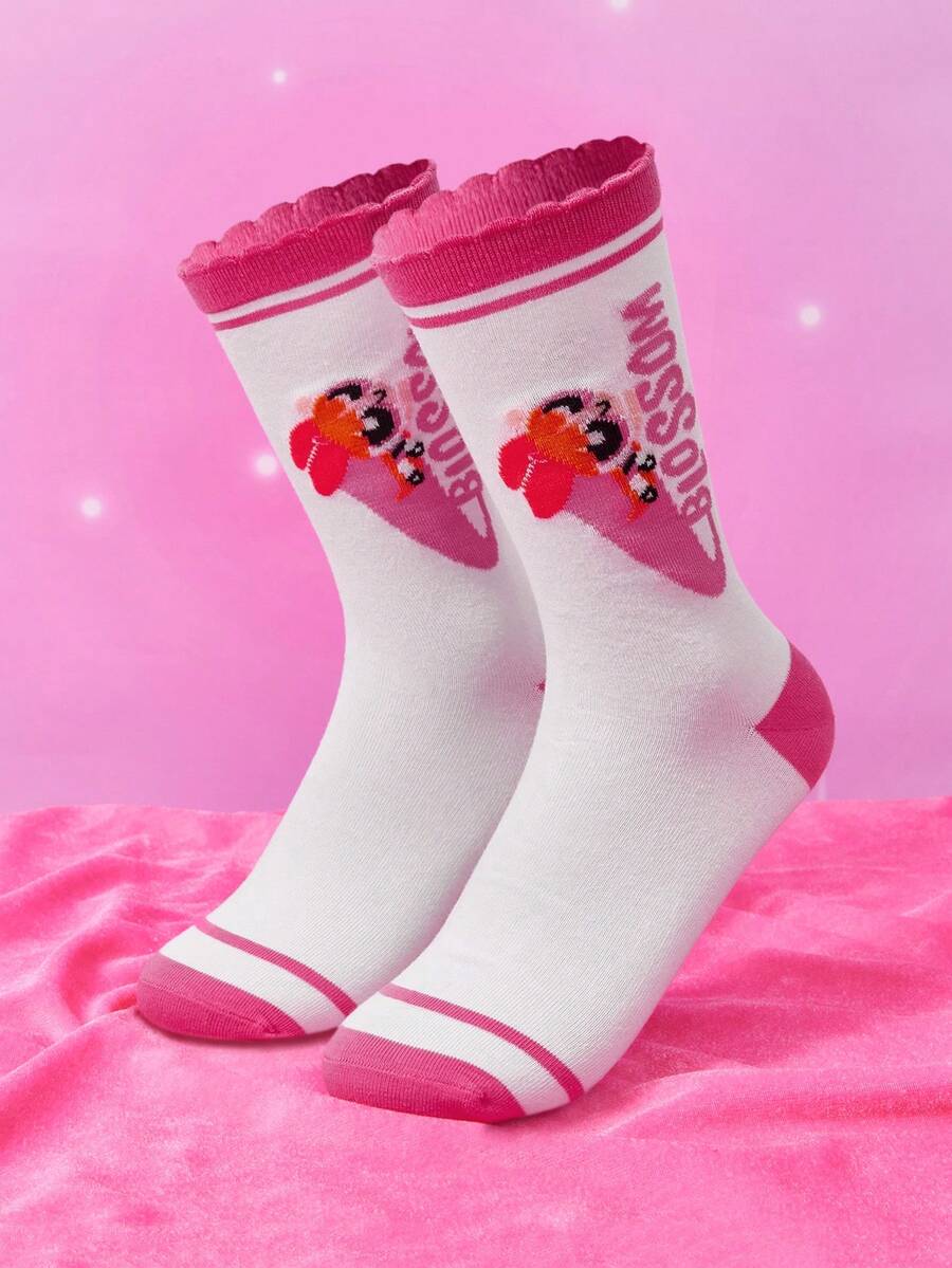 THE POWERPUFF GIRLS X SHEIN 女士船袜 - 彩色 - 查看 1
