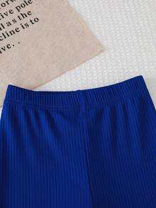 Sparklyn 2pcs/Set Girls Casual Heart Print Long Sleeve Top And Pink Pants Outfit - Blue - View 6