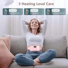 1 Pc-Portable Cordless Heating Pad, Menstrual Heating Pad, Back Heating Pad, Portable Electric Heating Fast Heating For Women And Girls' Abdominal Straps - Multicolor - View 5