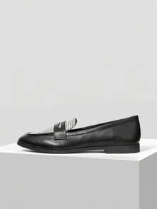 MOTF ZAPATOS PLANOS PARA MUJER CASUALES, CÓMODOS Y VERSÁTILES - Negro - Ver 4