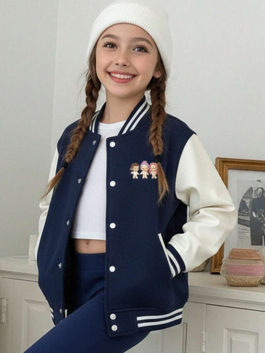 Tween Girls Outerwear Co-Ords - 藏蓝色 - 查看 1