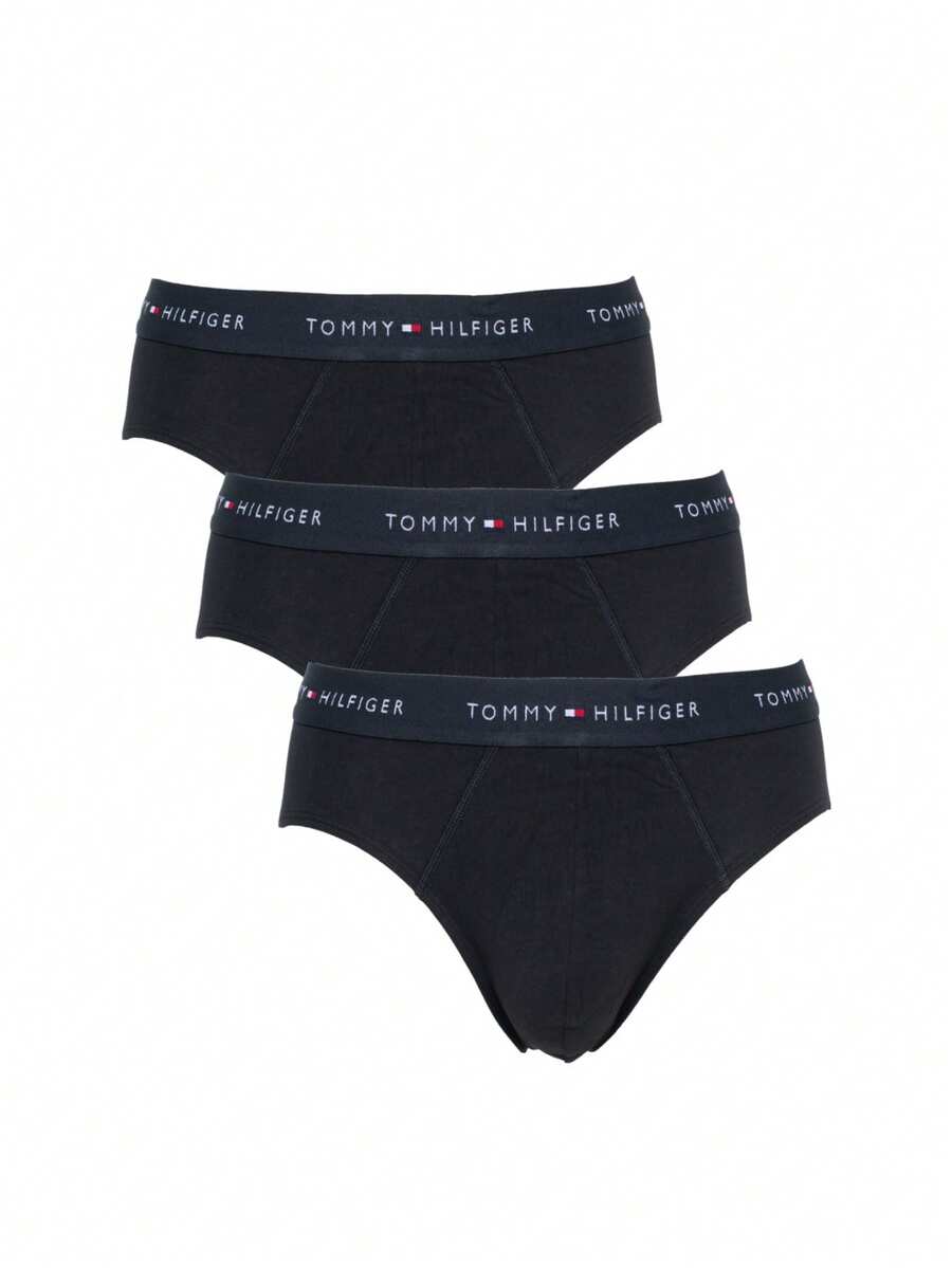 Tommy Hilfiger 3 Pack Men's Boxers - Black - View 1