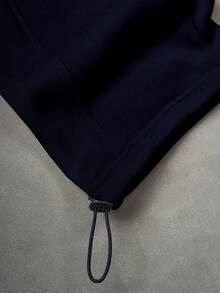Manfinity Hypemode Young Men's Casual Street Style Embroidered Badge Sweatpants - Navy Blue - View 8