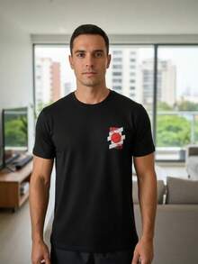 MIL200FIT Men T-Shirts - Black - View 8
