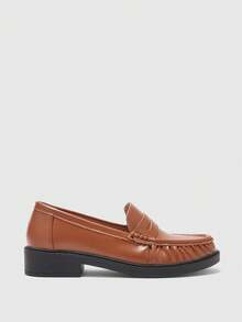 CUCCOO BIZCHIC Women's Casual Slip-On Flat Athletic Sneakers For Christmas - Brown - View 8