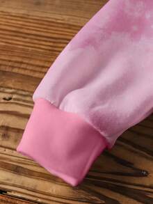 SHEIN | PAW Patrol Young Girl Fall Casual Cute Dog Print Round Neck Sweatshirt - White - View 4