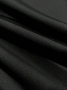 Franclia Women's Basic Button Decor Waist Cinched Long Sleeve Trench Coat, Autumn/Winter - Black - View 6