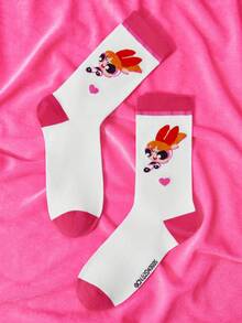 THE POWERPUFF GIRLS X SHEIN Women Crew Socks - Multicolor - View 3