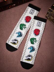 HARRY POTTER X SHEIN Women Crew Socks - Multicolor - View 3