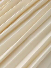 Franclia 女士休闲时尚年轻简约百搭通勤修身连帽运动衫上衣和褶皱下摆长裙，秋冬 - 杏色 - 查看 4