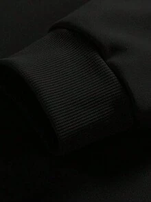 Manfinity Dauomo 男士休闲字母刺绣圆领卫衣，秋冬款 - 彩色 - 查看 5