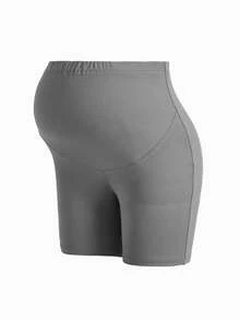 Modmama 孕婦針織日常可調腰短褲襪