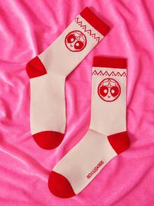THE POWERPUFF GIRLS X SHEIN Women Crew Socks - Multicolor - View 3