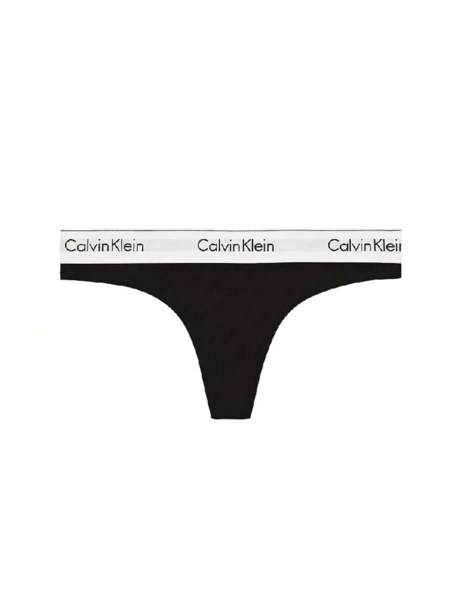 Calvin Klein Women's Thong - Black - View 1