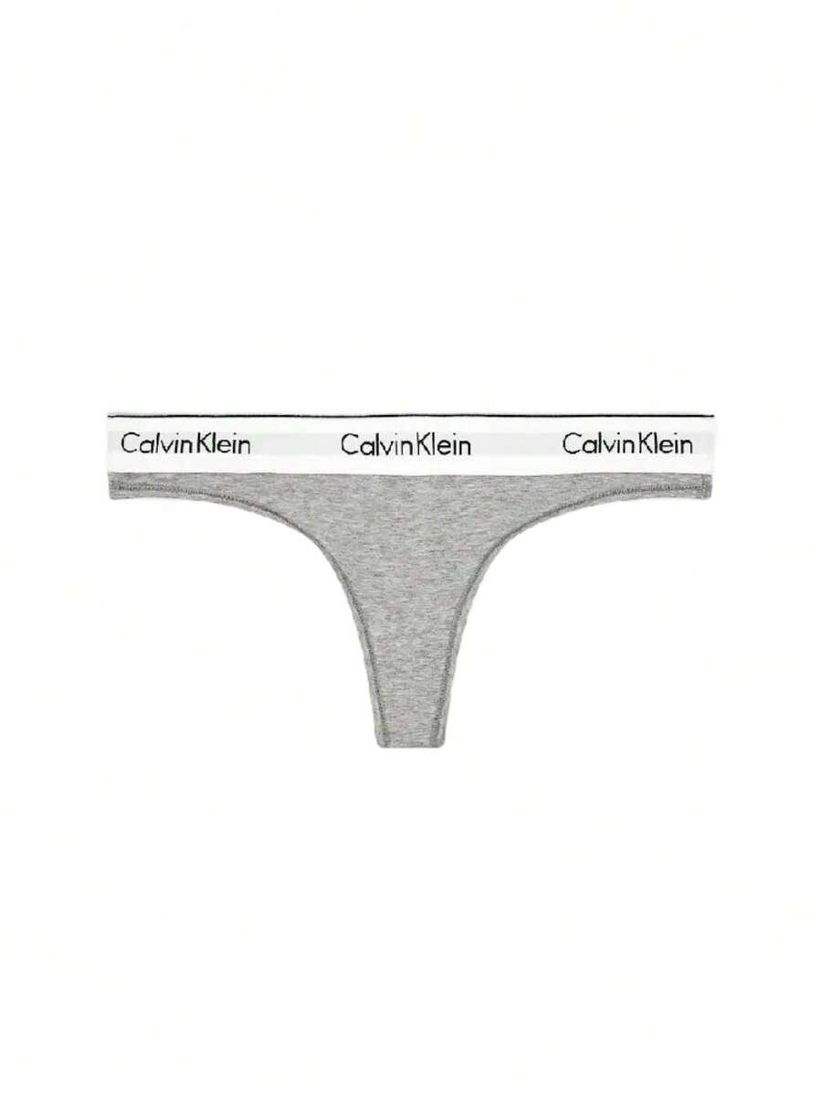 Calvin Klein Women's Thong - GREY HEATHER - View 1